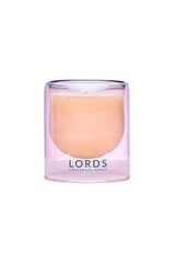 Cotswold Pink Bubble Glass Candle