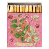 Rose Framboise Matches | Square Matchboxes