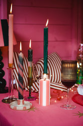 Pink Gold Star Tablecloth