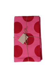 Pink and Red Spot Tablecloth