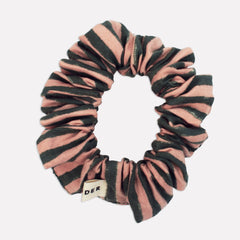 Cotton Mini Scrunchie Duo | Green Mix