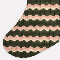 Christmas Stocking | Green & Pink