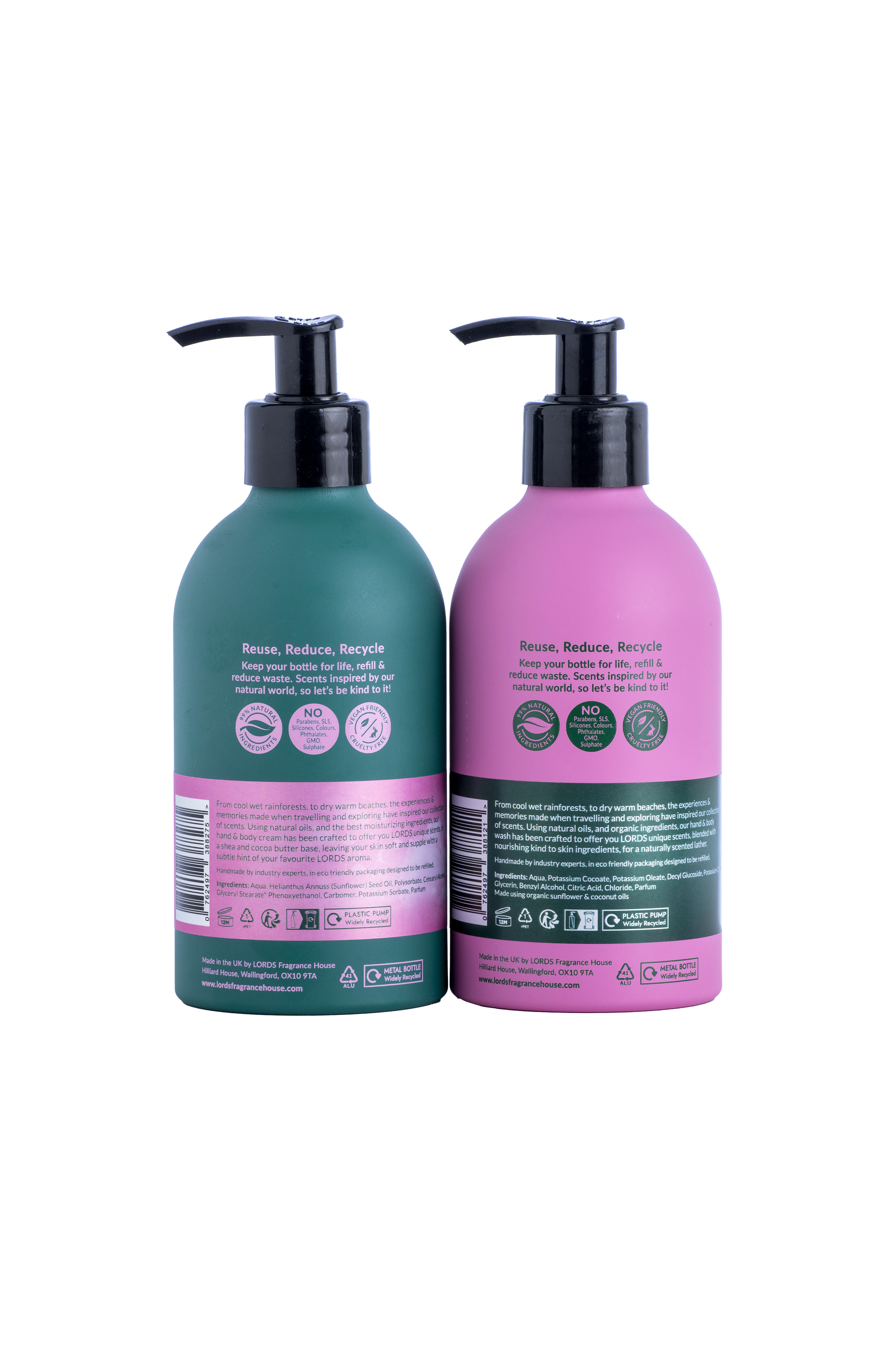Hand/Body Wash & Cream DUO, Pink