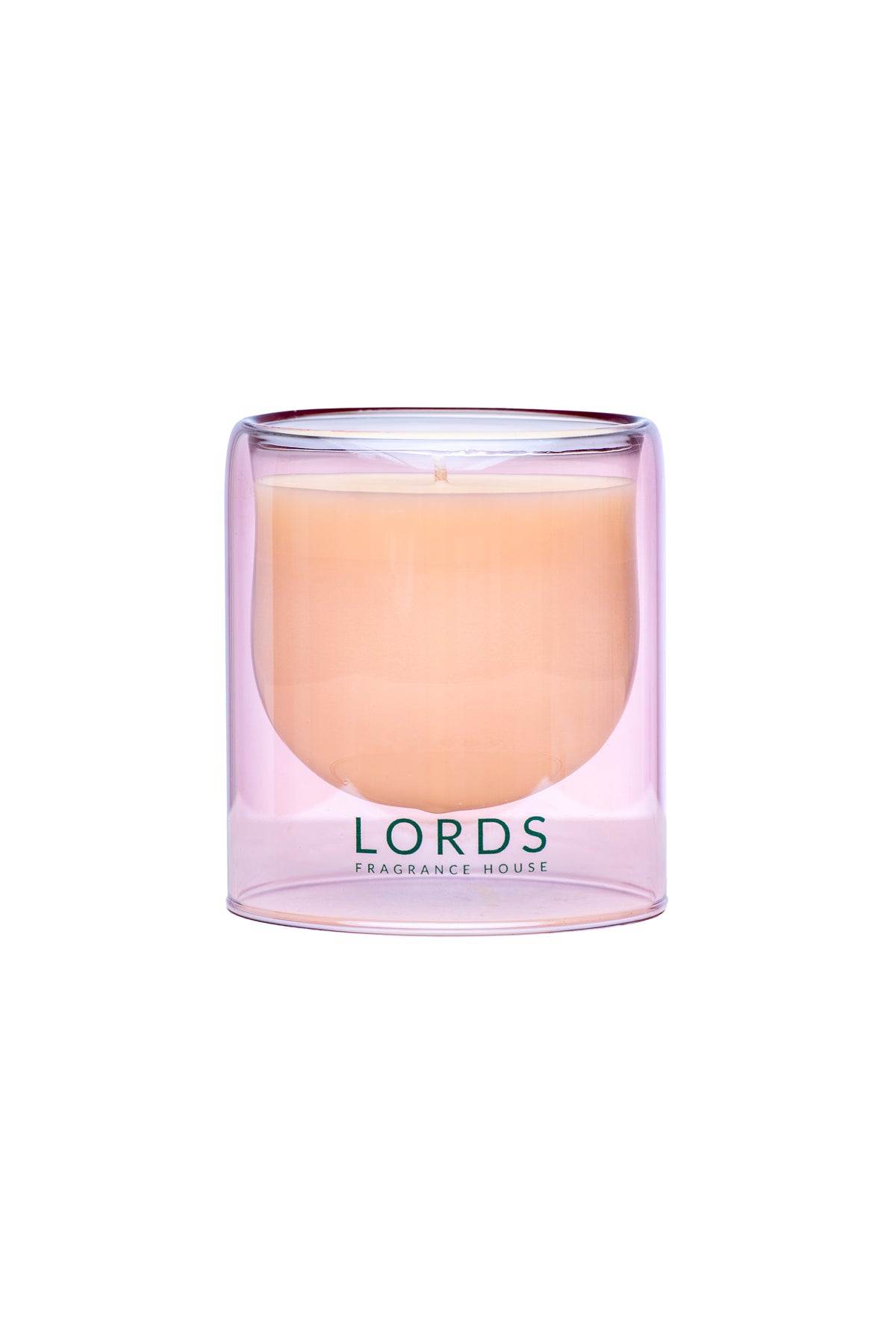 Cotswold Pink Bubble Glass Candle