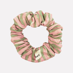 Cotton Mini Scrunchie Duo | Green Mix