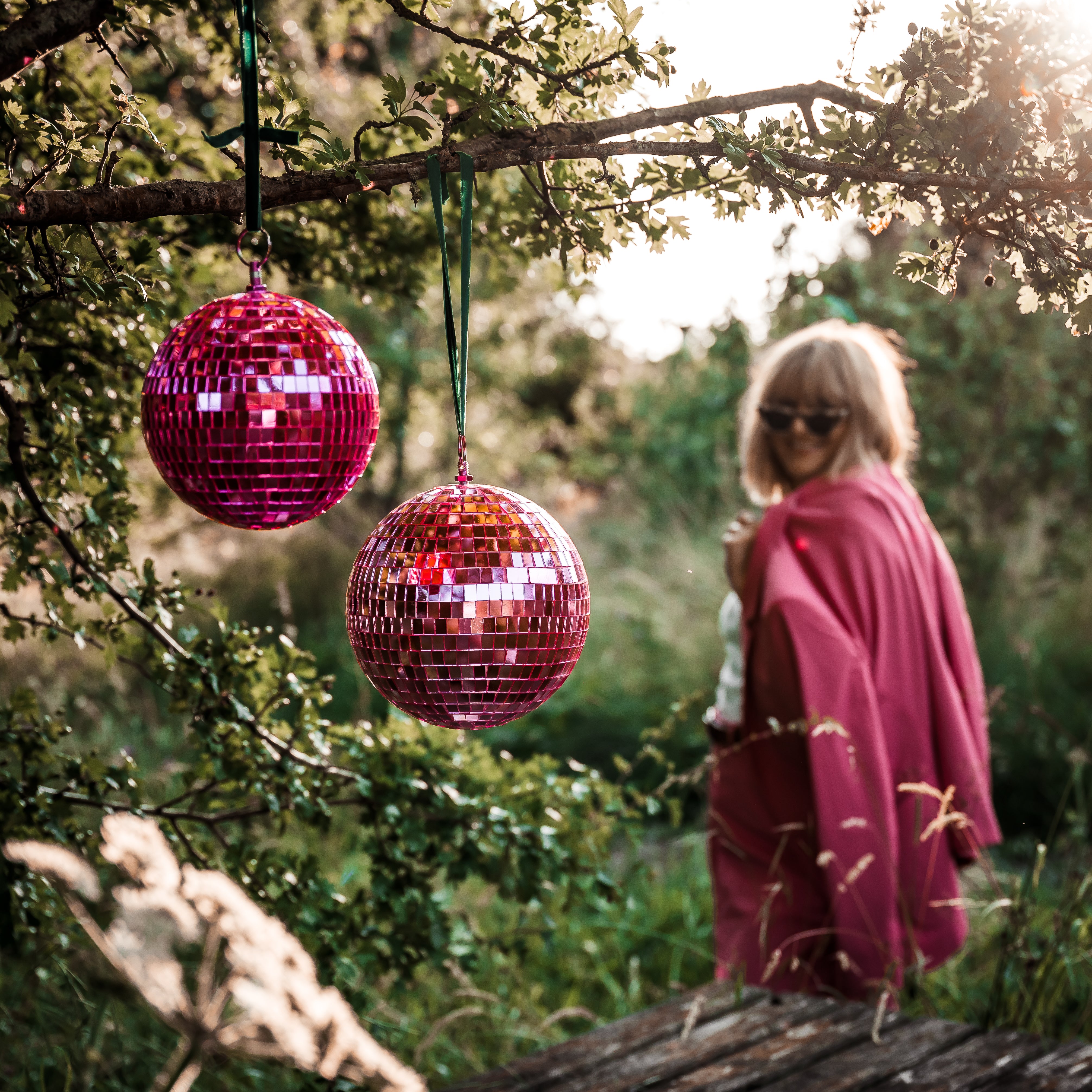 Pink Disco Ball (15cm)