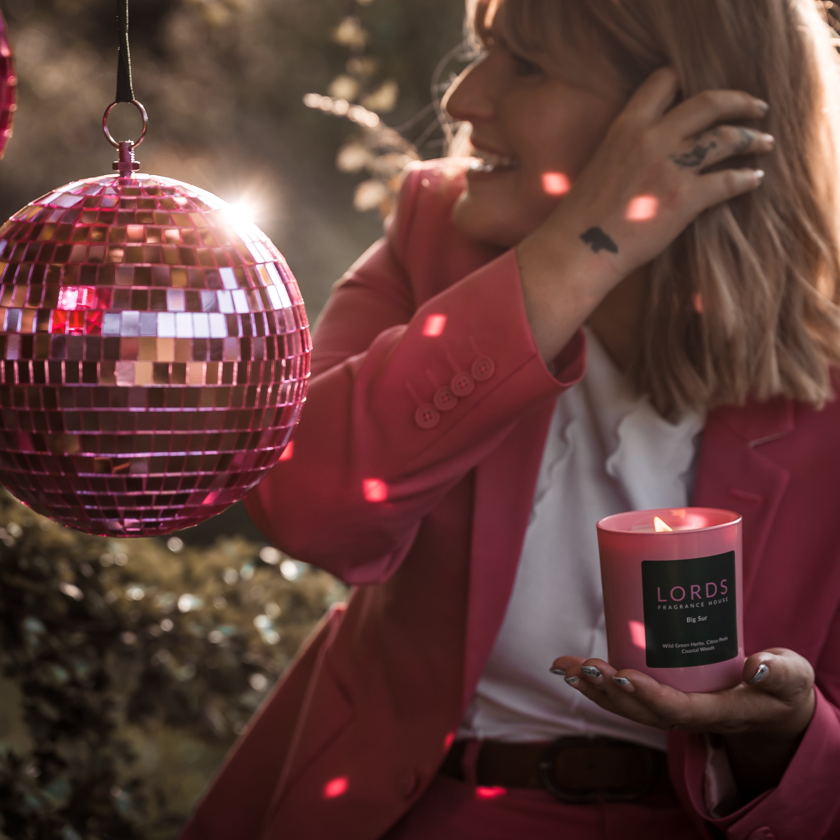 Pink Disco Ball (15cm)