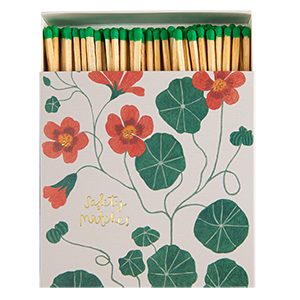 Nasturtium Matches | Square Matchboxes