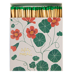 Nasturtium Matches | Square Matchboxes