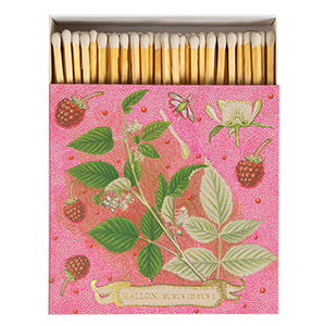 Rose Framboise Matches | Square Matchboxes