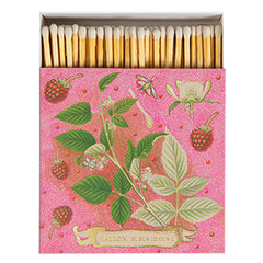 Rose Framboise Matches | Square Matchboxes