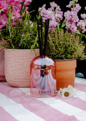 Limited Edition Pink Bubble Glass Reed Diffuser