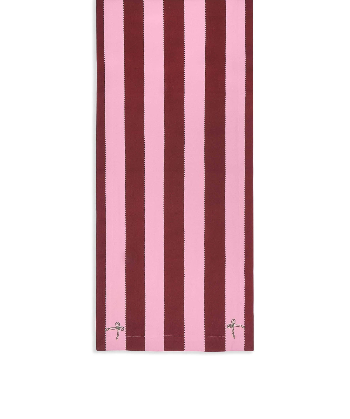 Table Runner - Bold Stripe Burgundy
