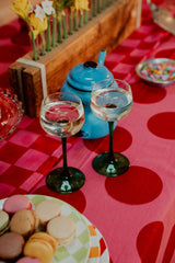 Pink and Red Spot Tablecloth