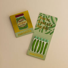Happy Birthday Pickle Matchbook