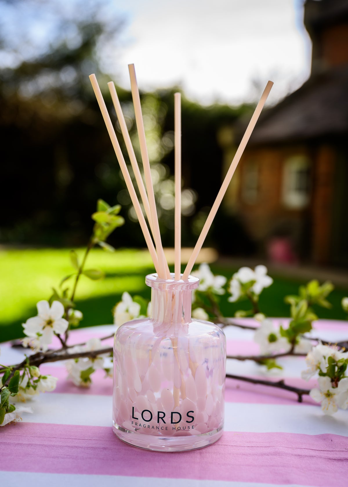 Confetti Glass Pink Reed Diffuser