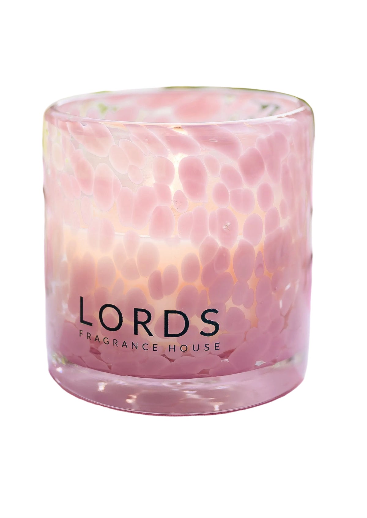 Confetti Glass Pink Candle