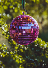 Pink Disco Ball- 8 inch