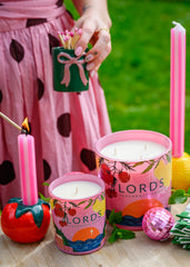 Ceramic Pink Bow Green Match Pot