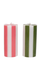 Striped Medium Pillar Candles