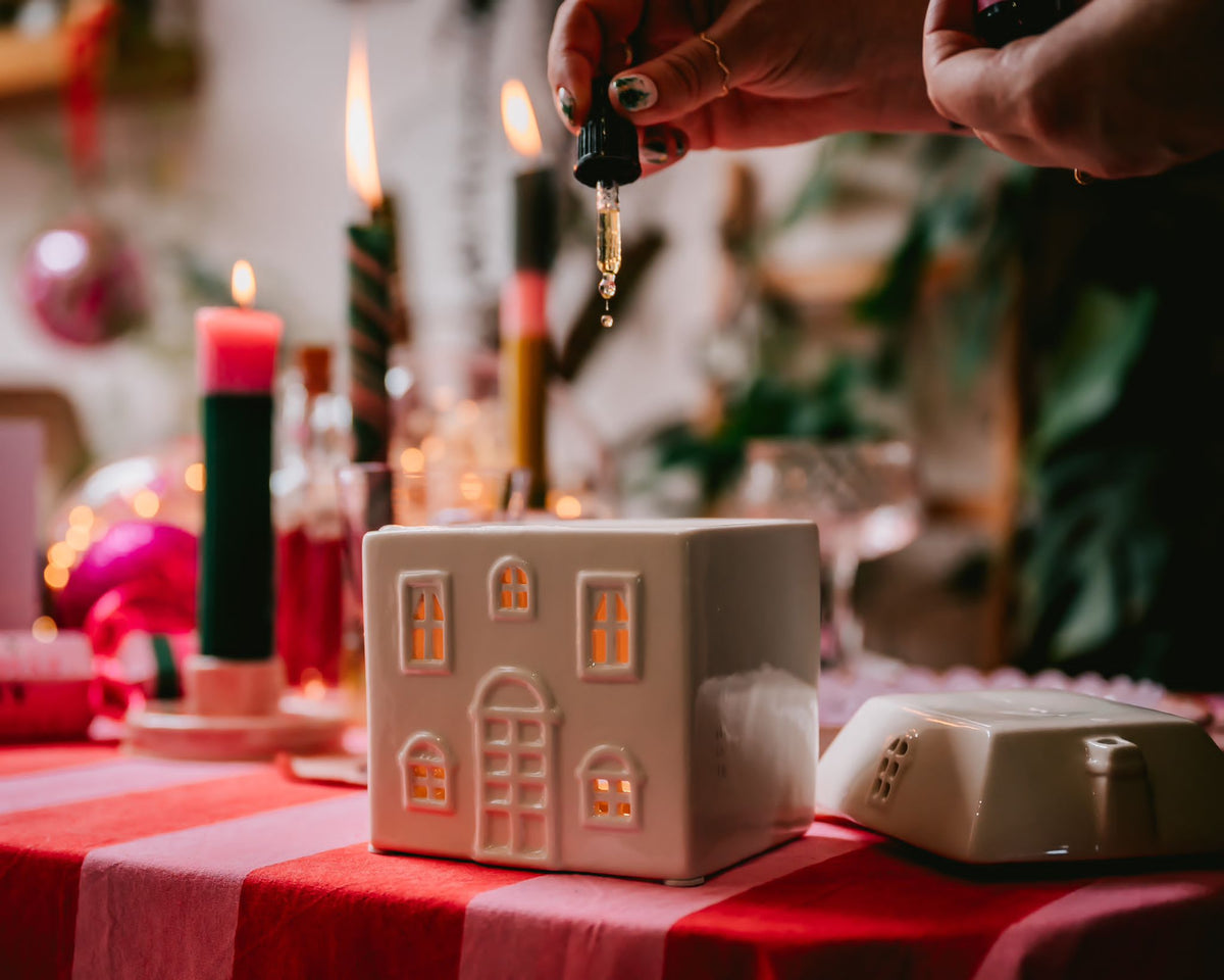 Juego de aceite para quemador y gotero Cottage