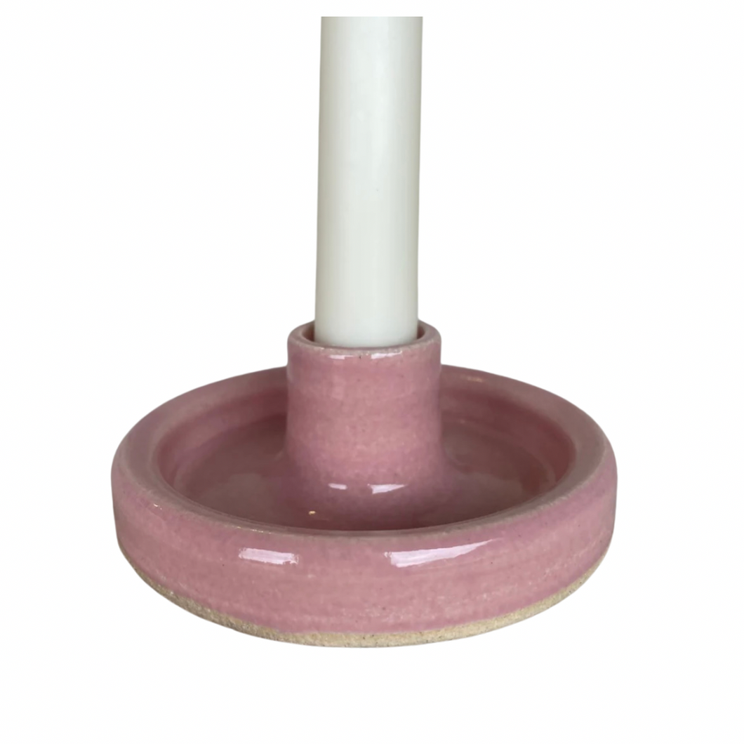 Tapered ceramic candle holder