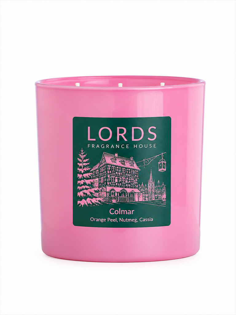 Colmar Christmas 3 Wick Candle | Orange Peel, Cassia, Nutmeg | Limited Edition