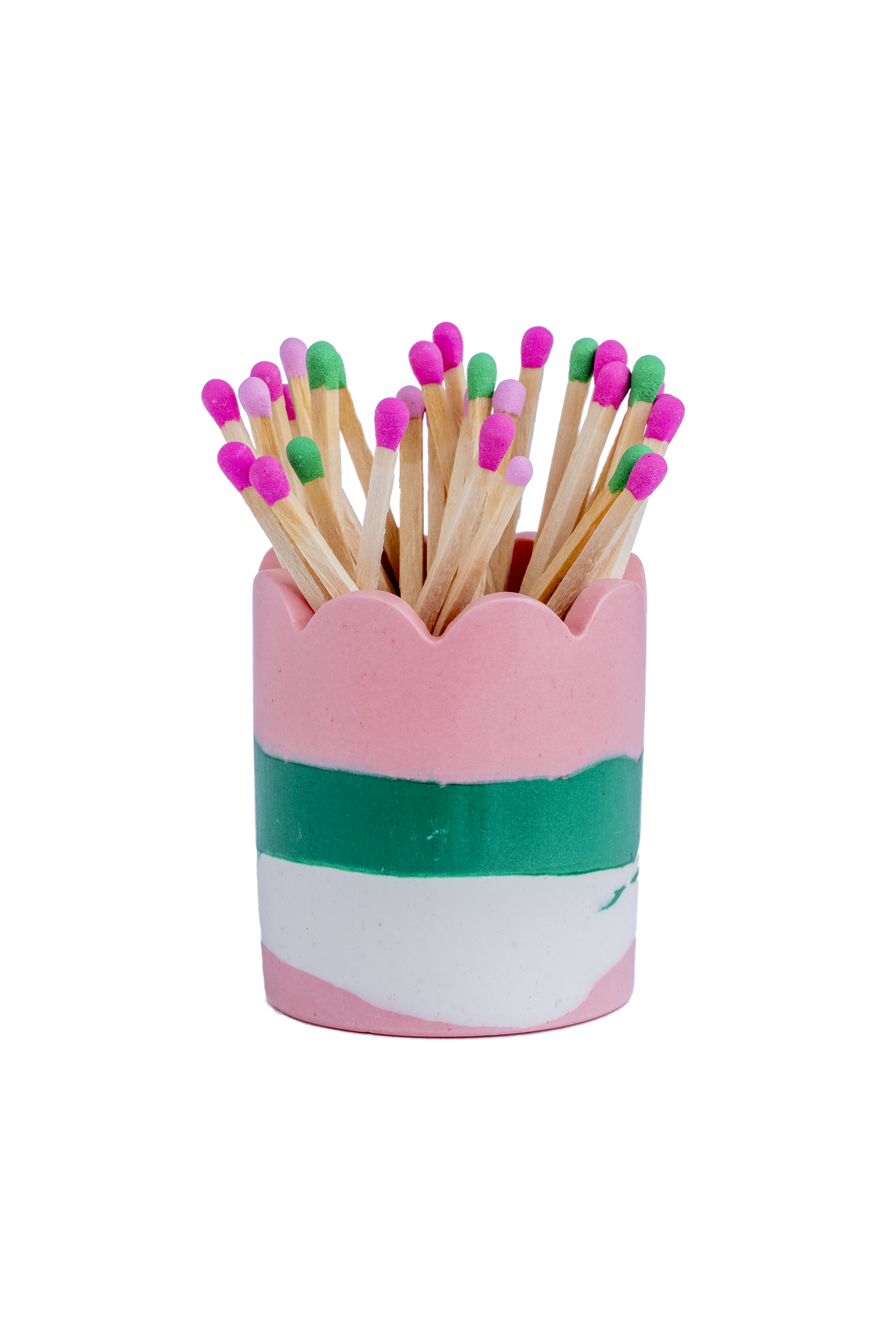 Layered Match Stick Pot