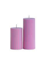 Pink Ribbed Pillar