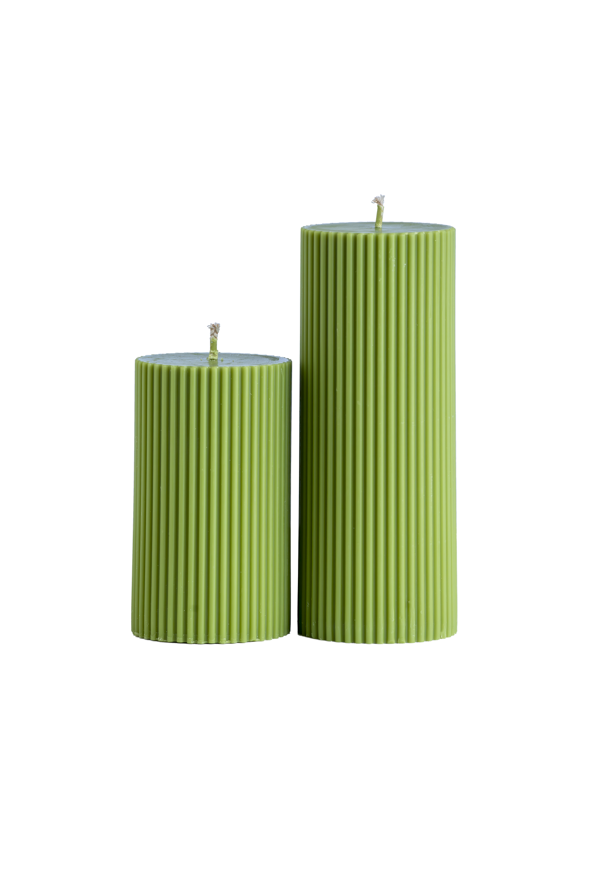 Green Ribbed Pillar