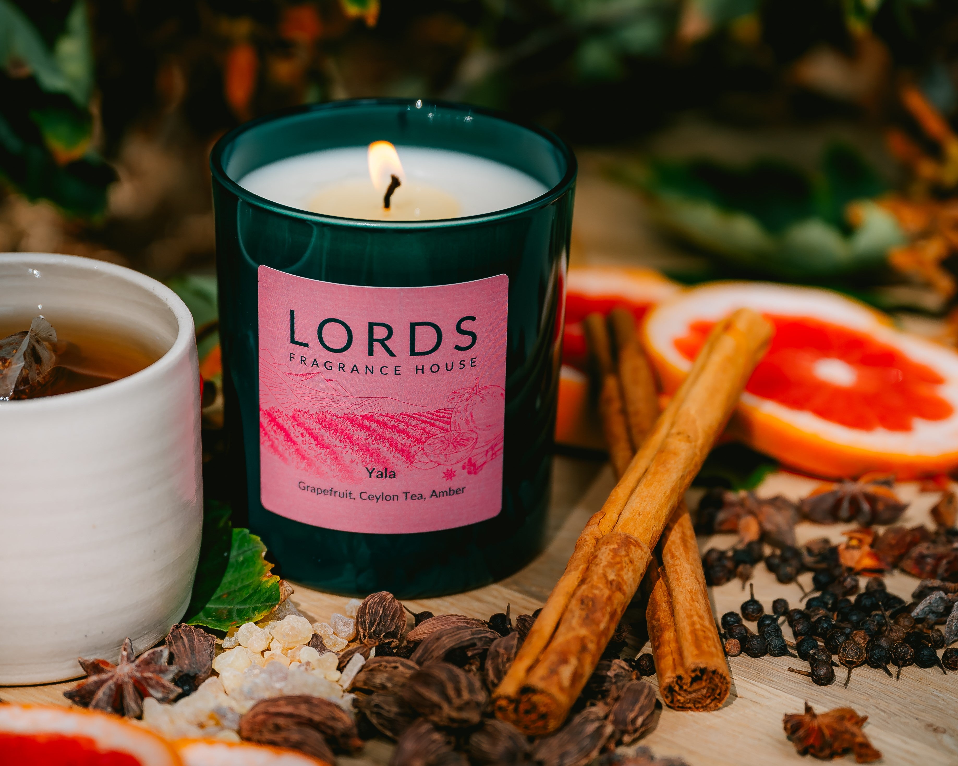 Yala Luxury Scented Candle | Hand-Poured Amber Spice Candle