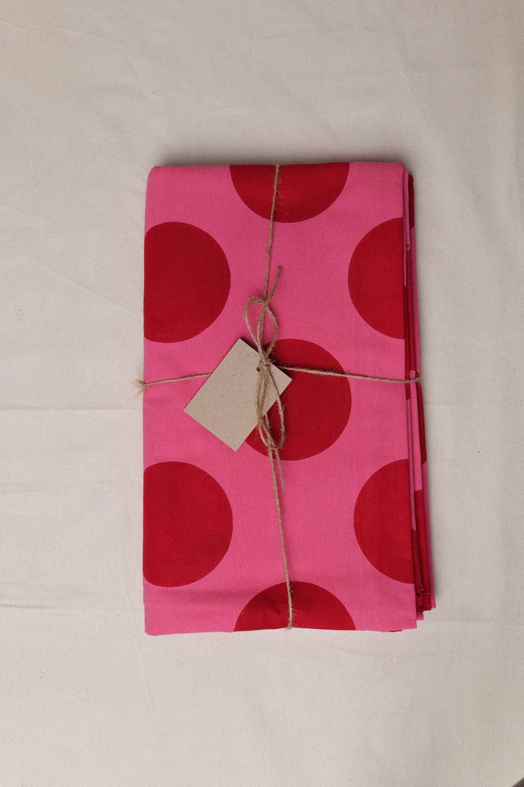 Pink and Red Spot Tablecloth