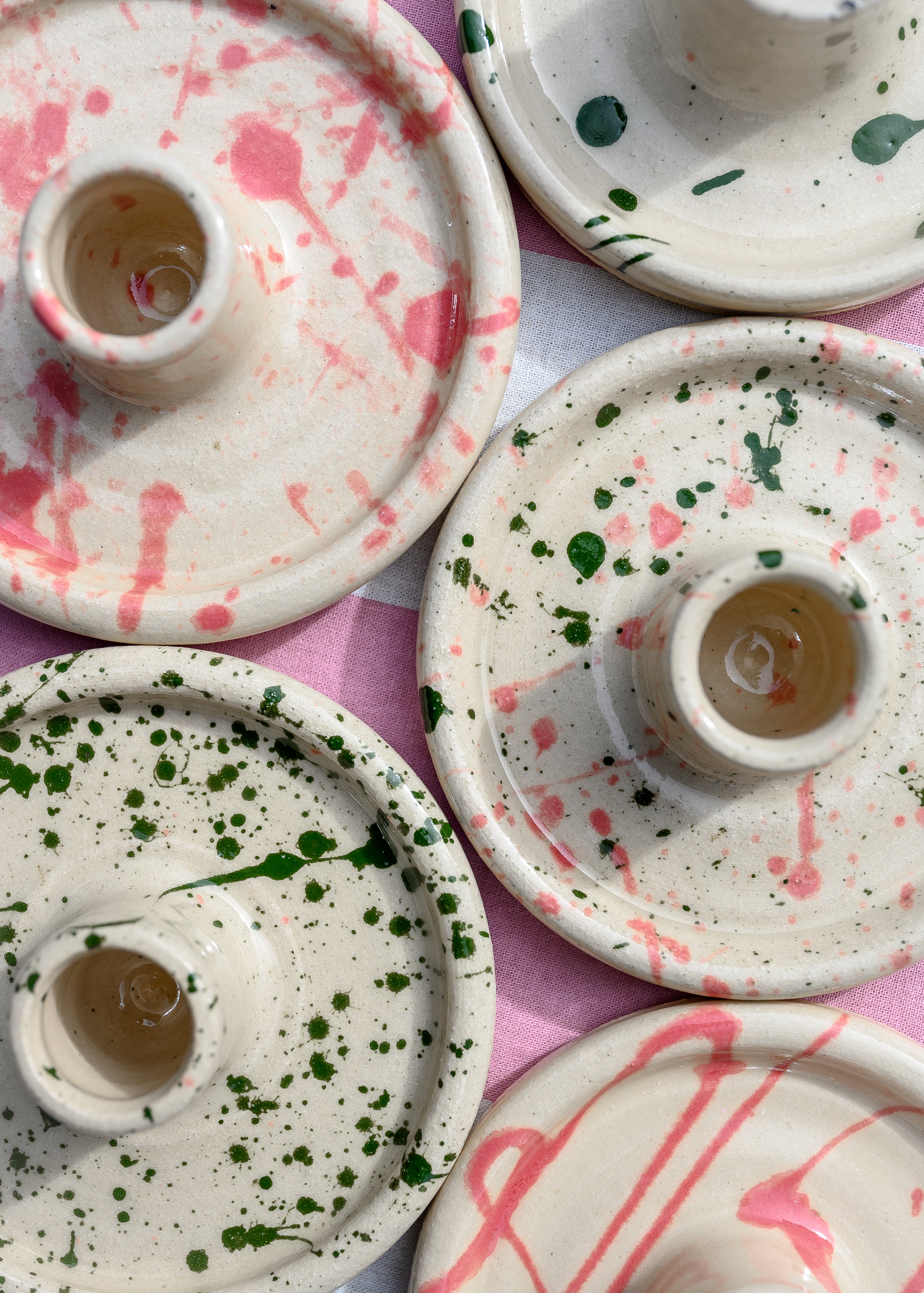 Ceramic Scallop Edge Match Pot Various Styles