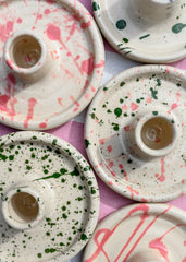 Ceramic Scallop Edge Match Pot Various Styles