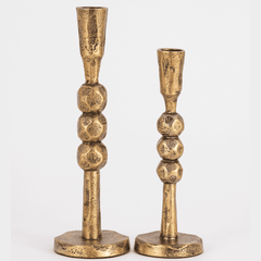Twisted Classic Brass Antique Candle Holders