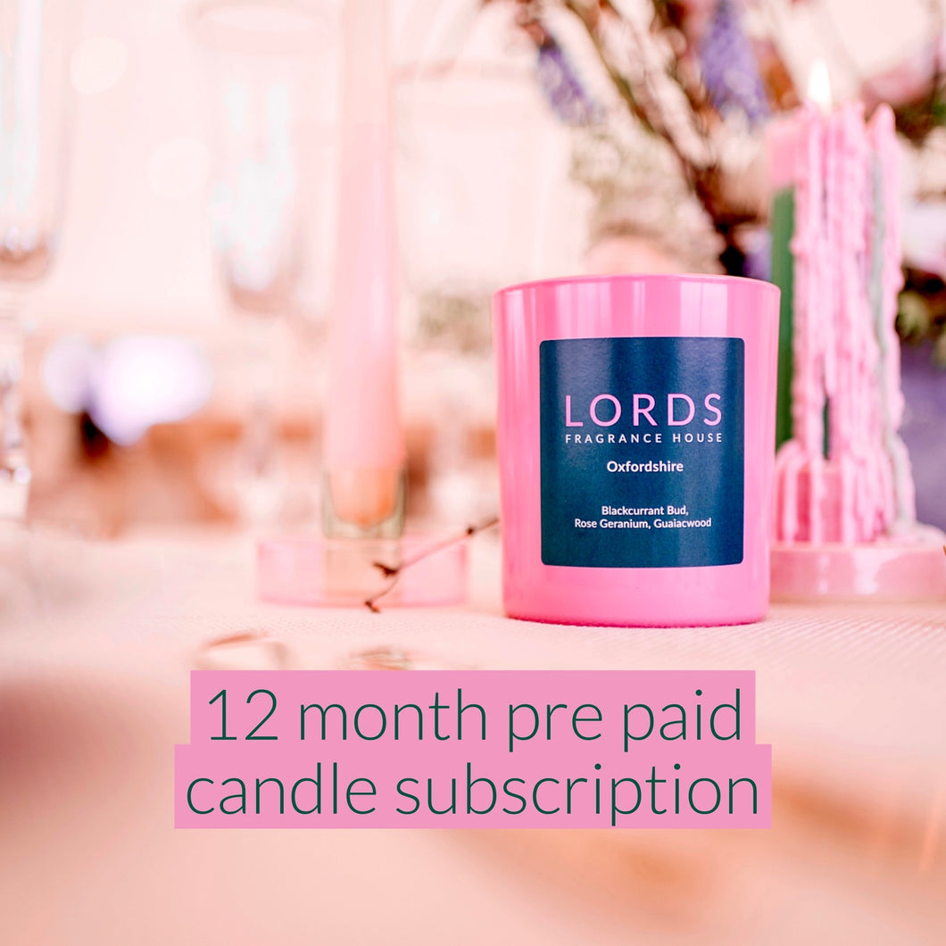 Candle of the month- 12 month pre paid